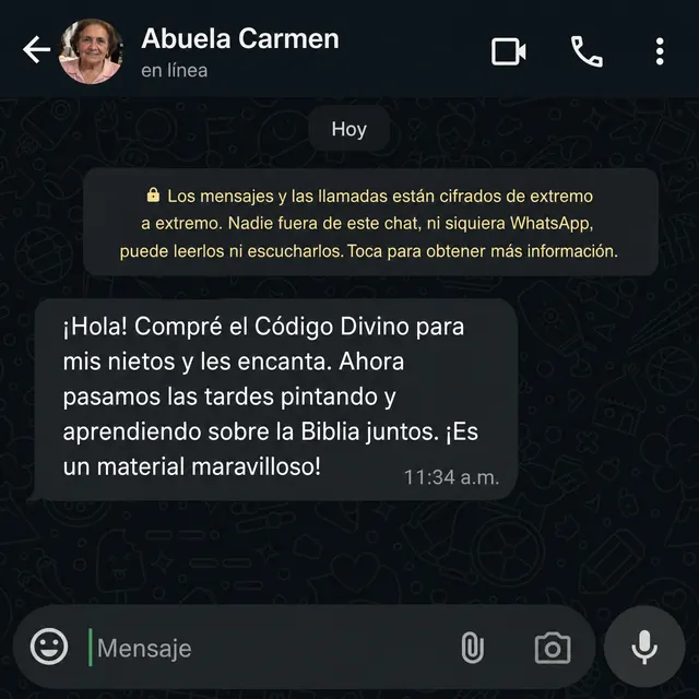 Testimonio de Carmen sobre actividades bíblicas para niños en familia