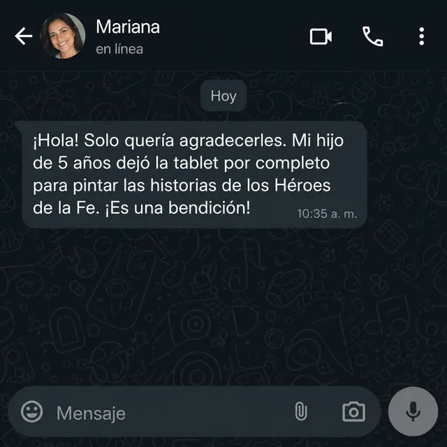Testimonio de Mariana, madre cristiana, sobre el uso de Código Divino Kids con sus hijos